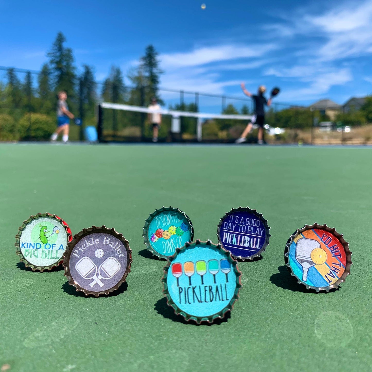 Pickleball Magnets - Spring decor. Handmade & Eco-friendly