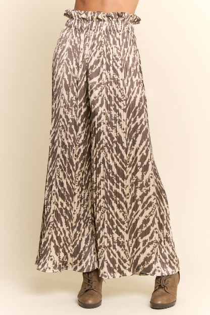 FREE SPIRIT DREAMER Series: LONG-SLEEVEM BLOUSE WIDE LEG PLEATED PANTS