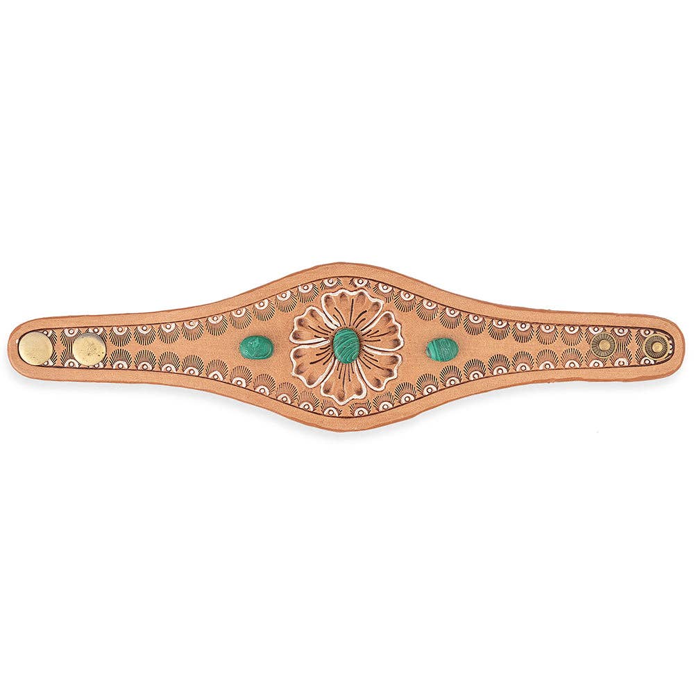 Jasmine's Bloom Cuff Bracelet: Montana Boho Western Spirit Jewelry: