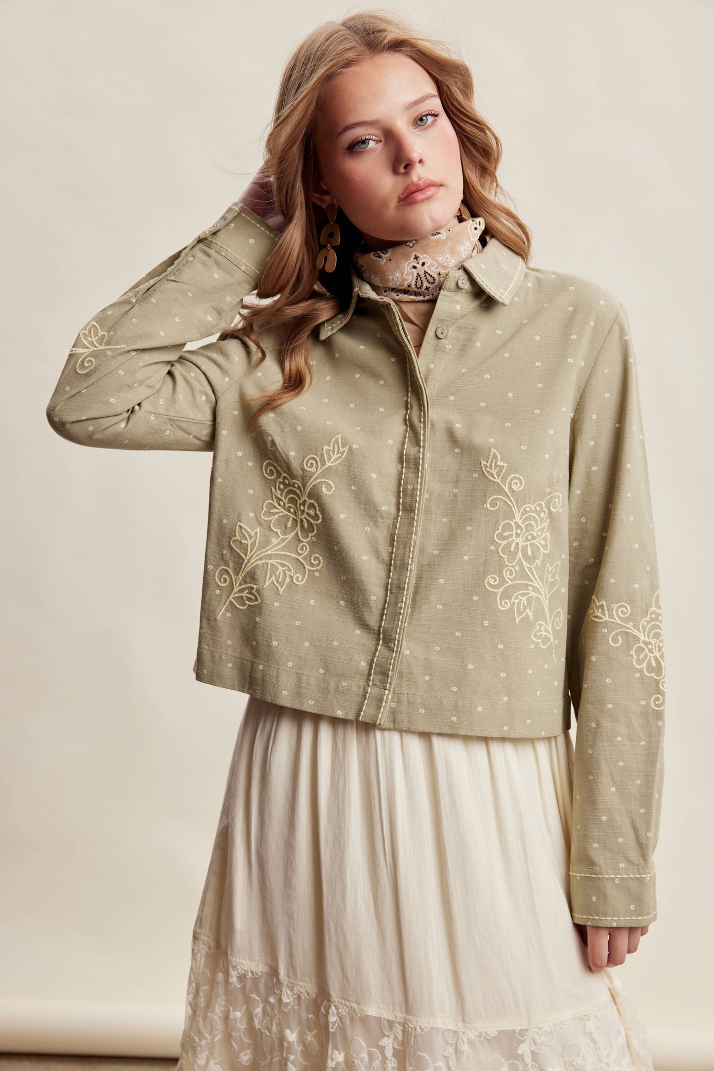 Embroidered Western Cotton Shirt