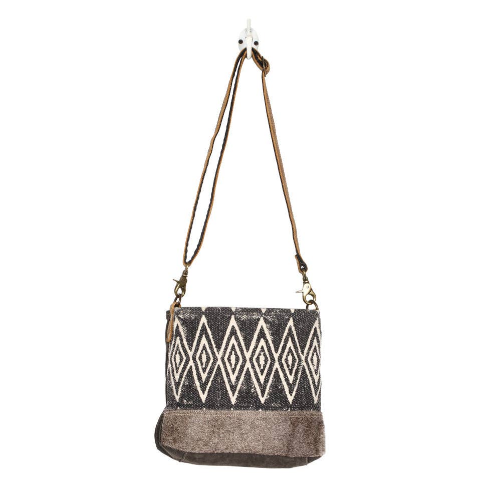 Azure Printed Shoulder Bag—Montana Boho Western Spirit Fashion
