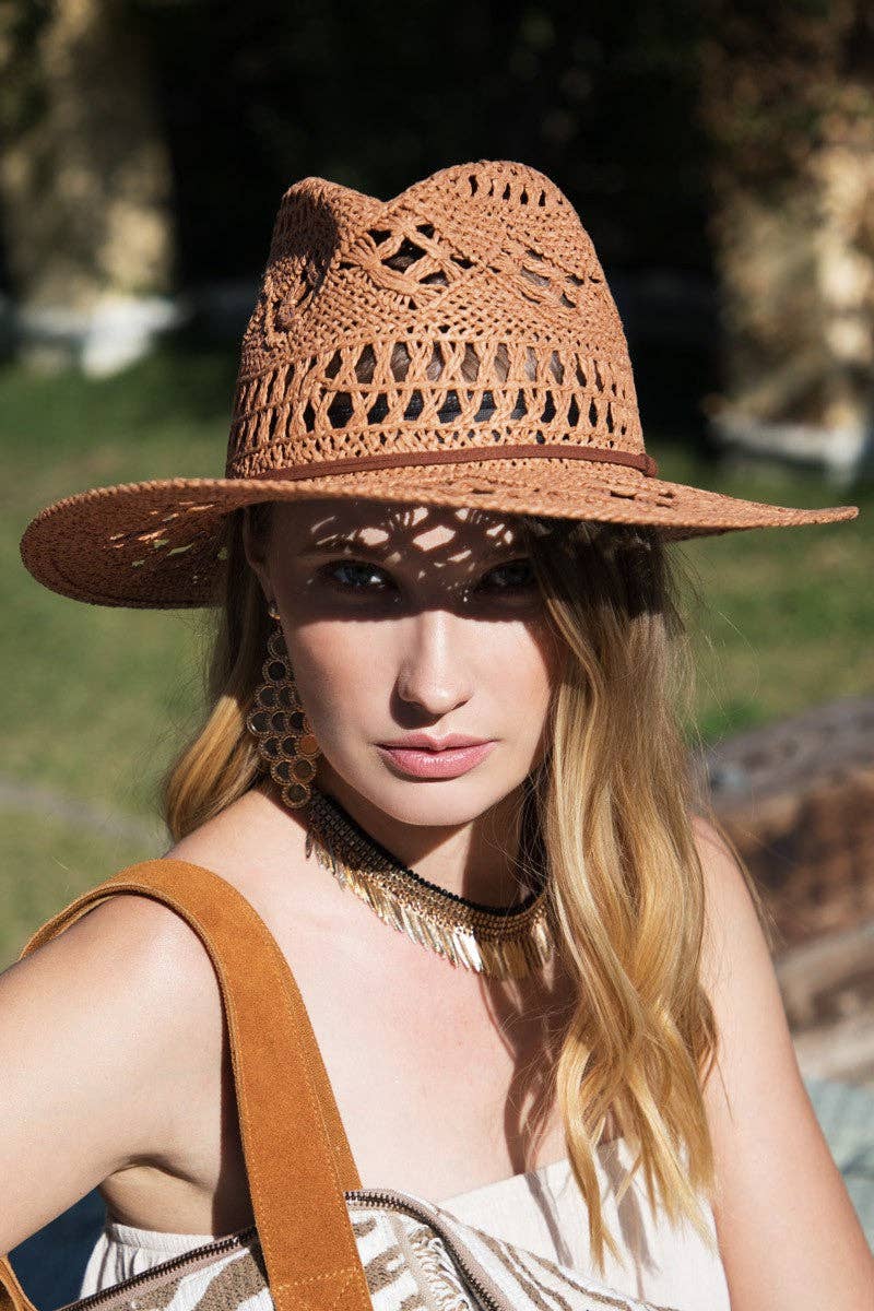 Open-Weave Panama Hat: Montana Boho Western Spirit Accessories