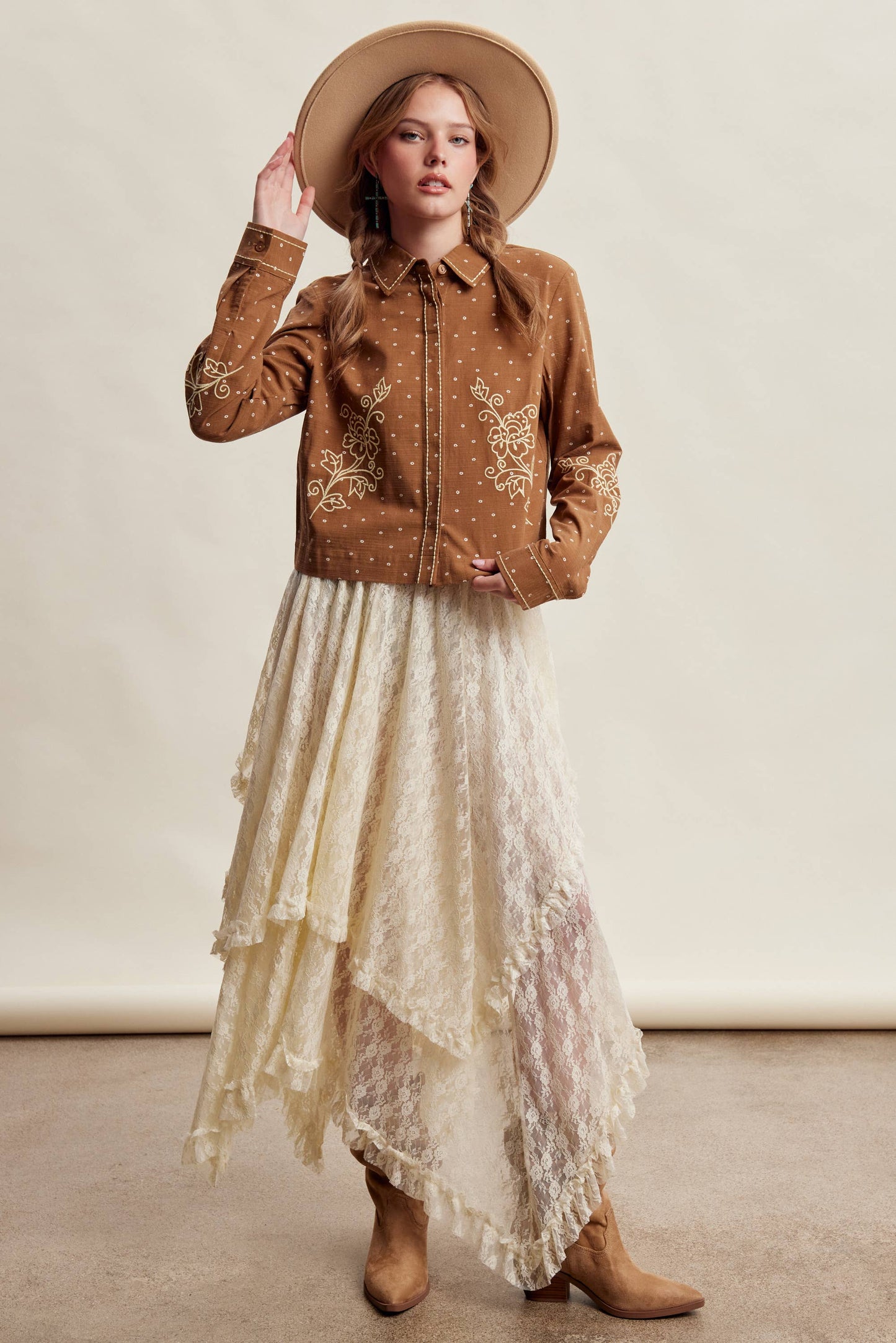 Embroidered Western Cotton Shirt