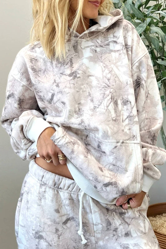 HOT—2026: CAMO-GIRL: Camo Plant Hooded Hoodie and Pants
