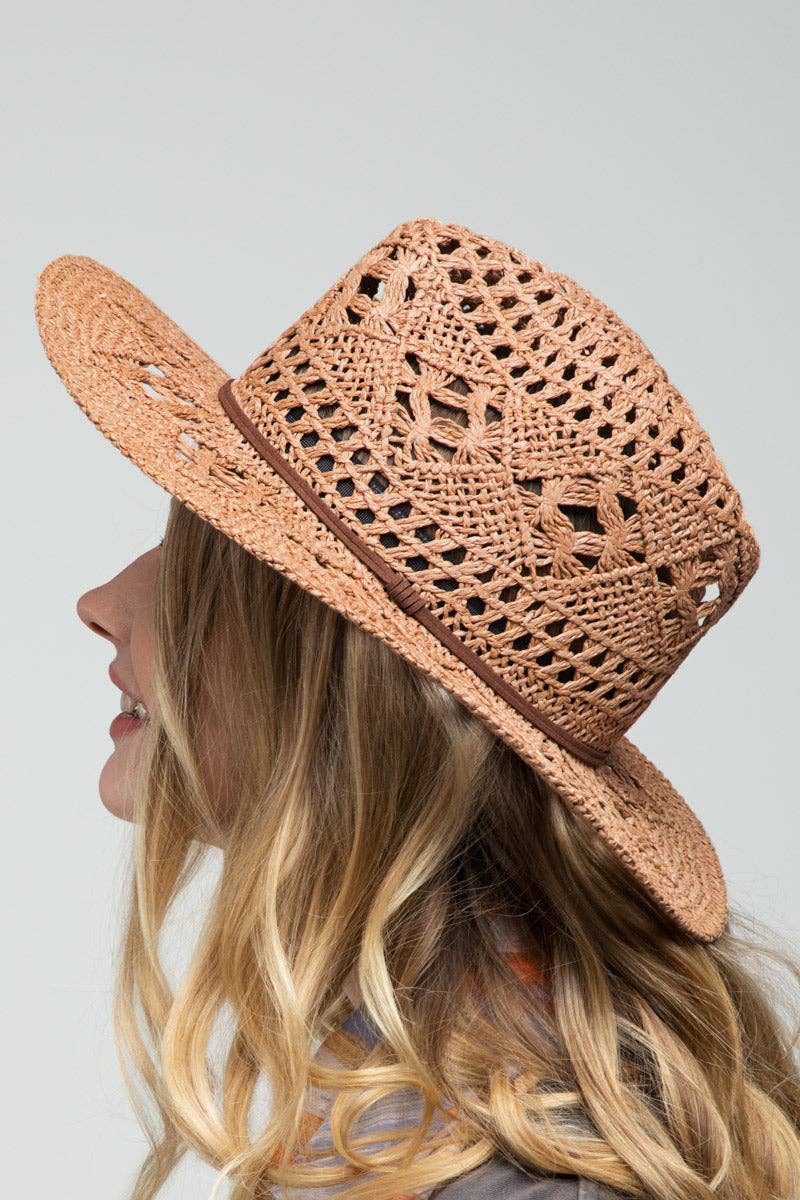 Open-Weave Panama Hat: Montana Boho Western Spirit Accessories