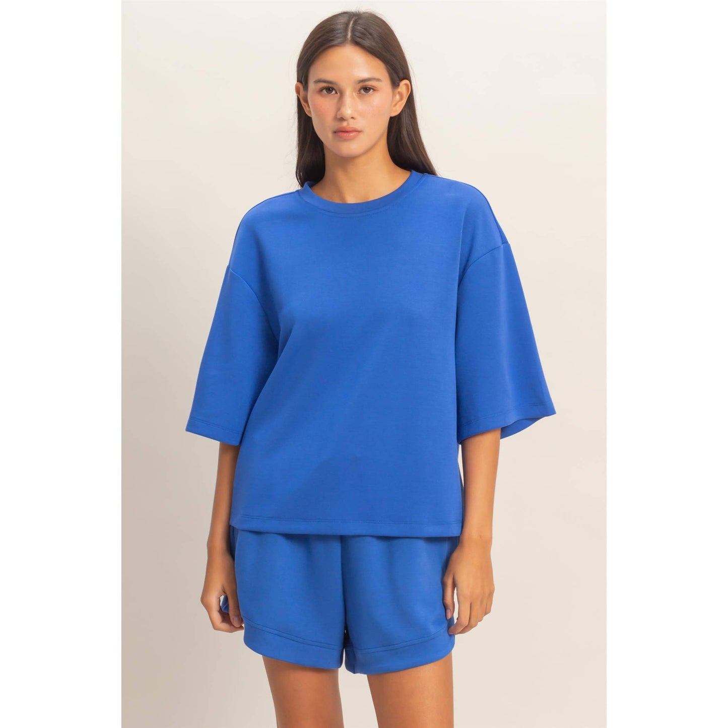 Scuba Short Sleeve Boxy Top