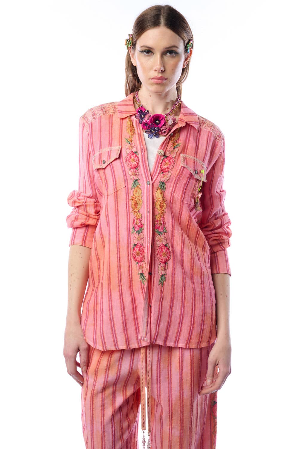 "The Birth of Venus” Shirt | Floral Button Down: FREE SPIRIT DREAMER Series: Boho & Free-People loving styles.