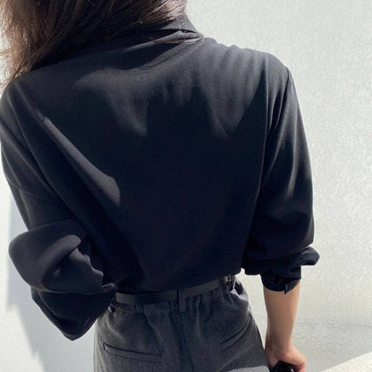 Loose Fit Short Pleated Long Sleeve Shirt—"Be A SHOW-Stopper"