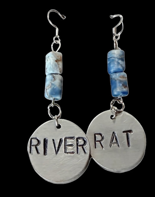 Sue Dow Designs—Storied Metals: "River Rat" Earrings
