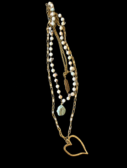 Sue Dow Designs—Storied Metals: Heart-Felt Necklace