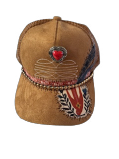 The 406 Mad Hattie: Trucker Hat "Fly Baby"—MT Two-Feathers Series
