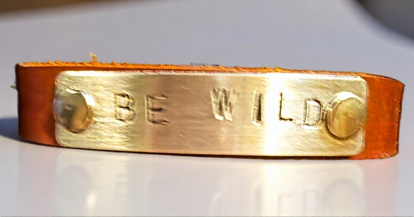 Storied Metals—"Be Wild" Cuff Bracelet