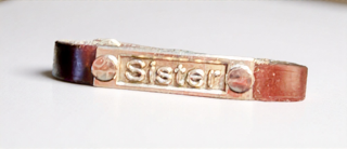 Storied Metals: "Sister" Cuff Bracelet.