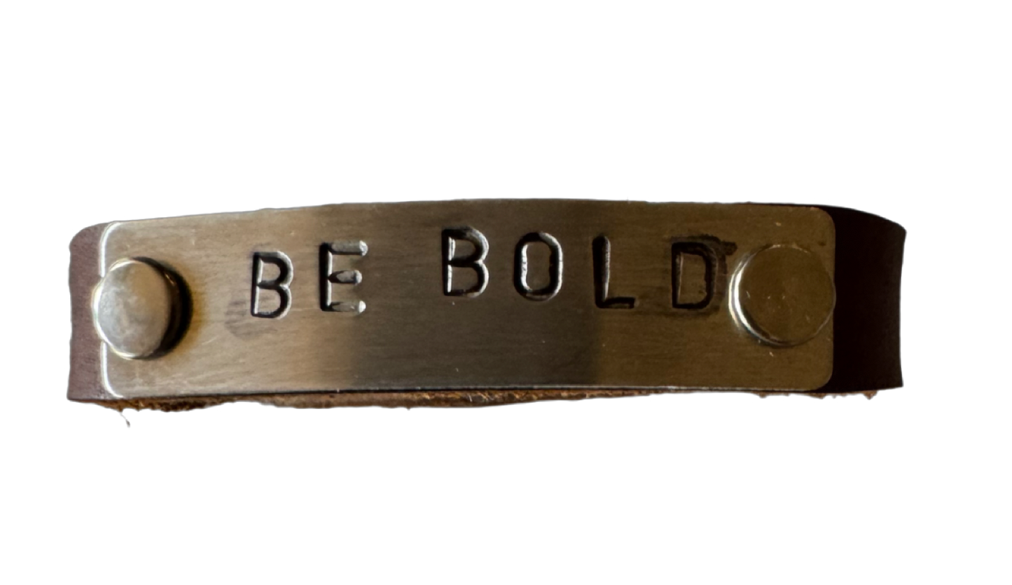 Storied Metals: "Believe:" Cuff Bracelet