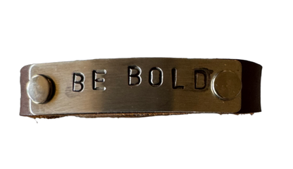 Storied Metals: "Believe:" Cuff Bracelet