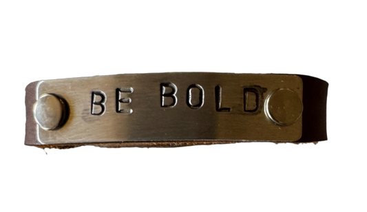 Storied Metals: "Believe:" Cuff Bracelet