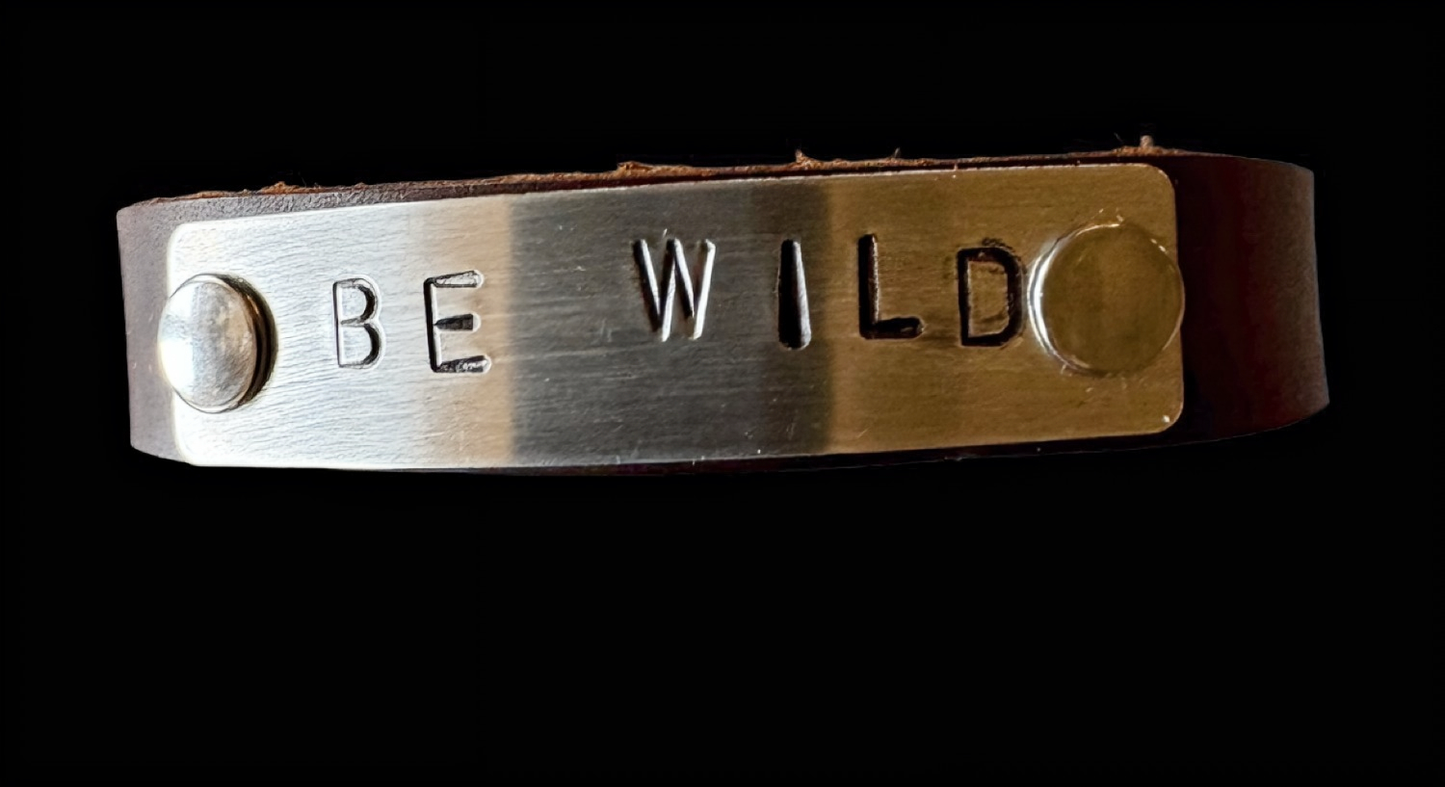 Storied Metals—"Be Wild" Cuff Bracelet