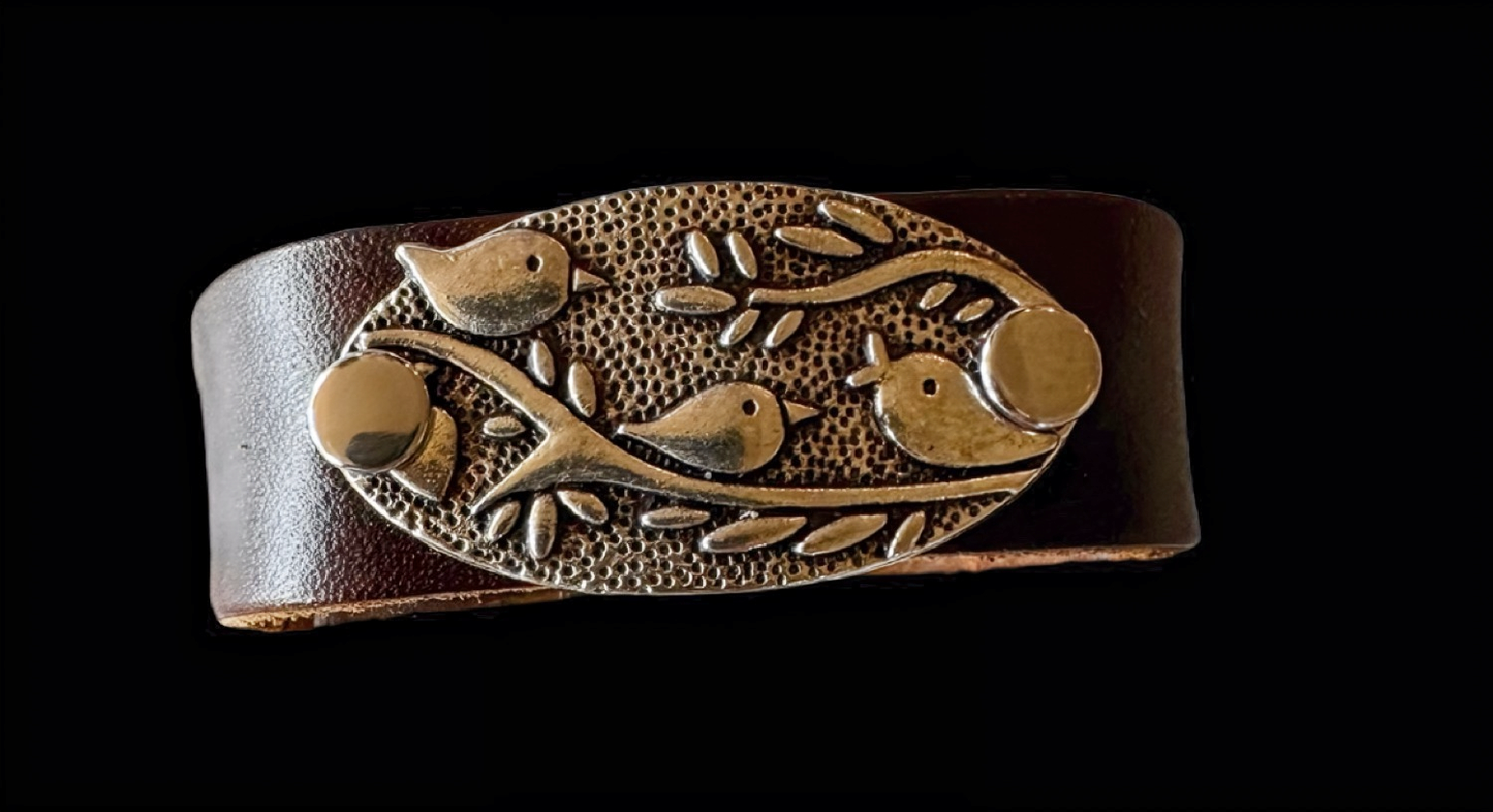 Storied Metals: "Birds in Flight" Cuff Bracelet