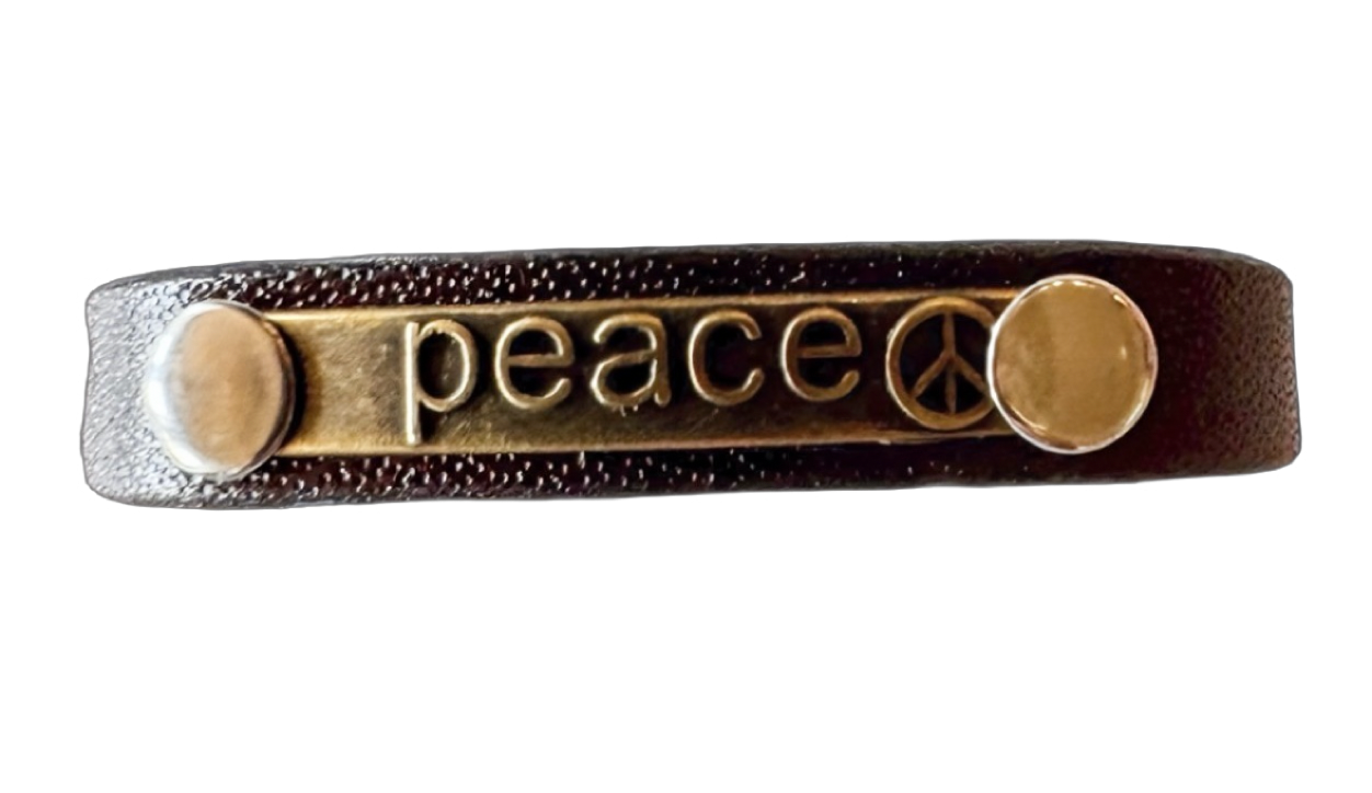 Storied Metals: "Peace" Cuff Bracelet