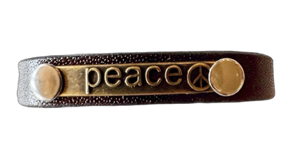 Storied Metals: "Peace" Cuff Bracelet
