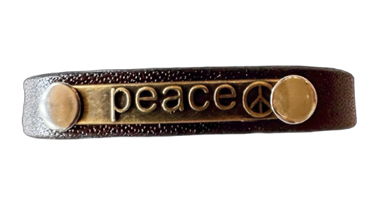 Storied Metals: "Peace" Cuff Bracelet