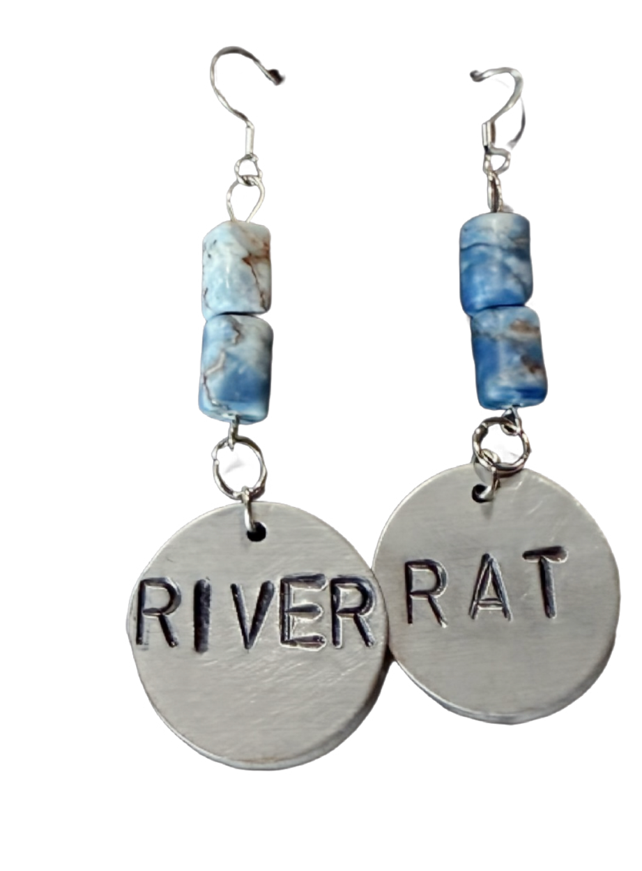 Storied Metals: "River Rat" Earrings