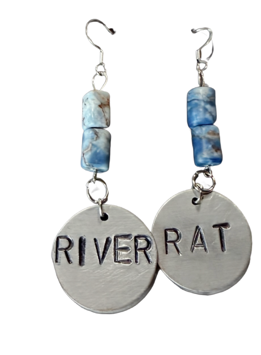 Storied Metals: "River Rat" Earrings