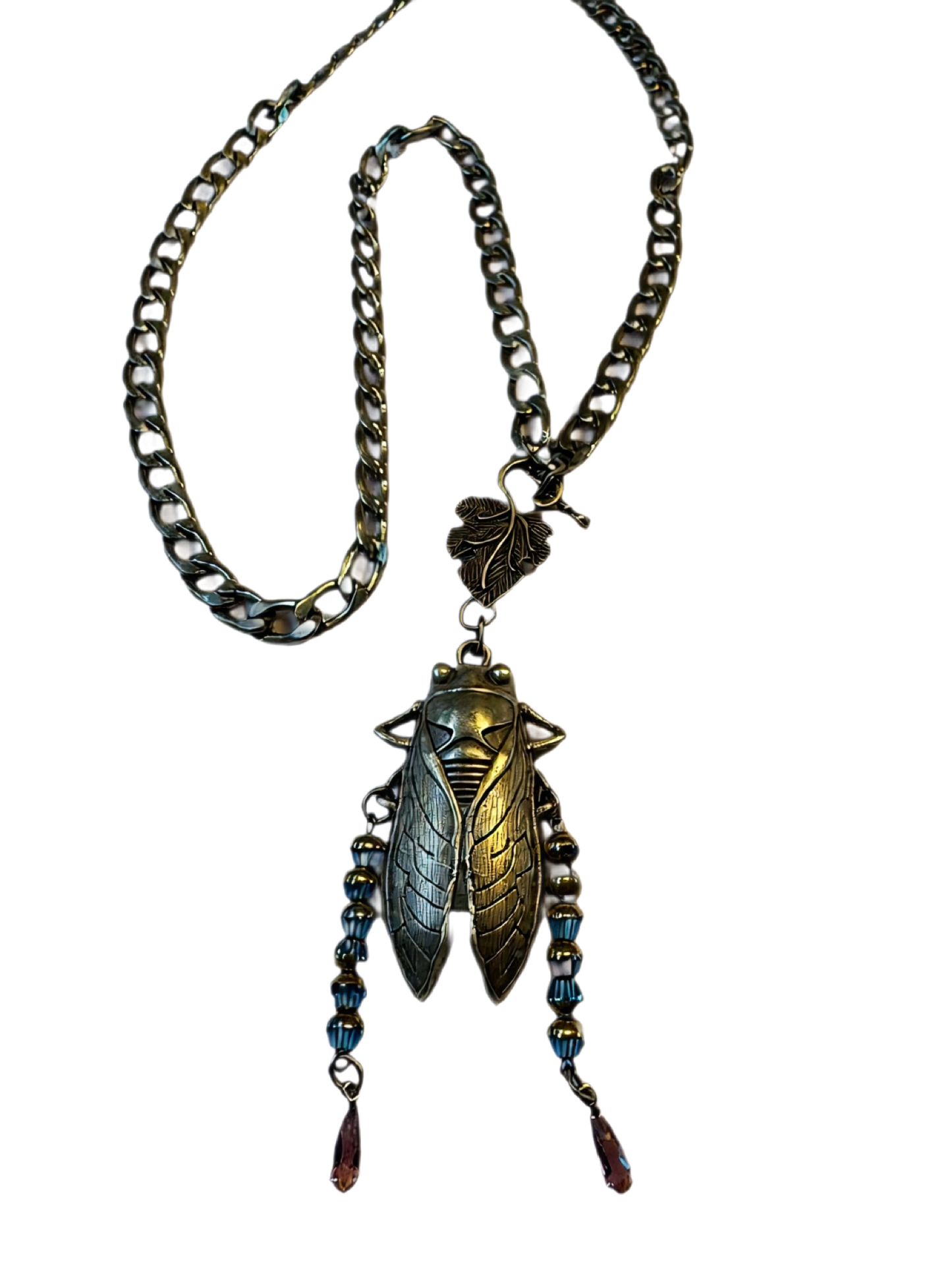 Ripples of YELLOWSTONE—"Egyptian Beetle"  Necklace