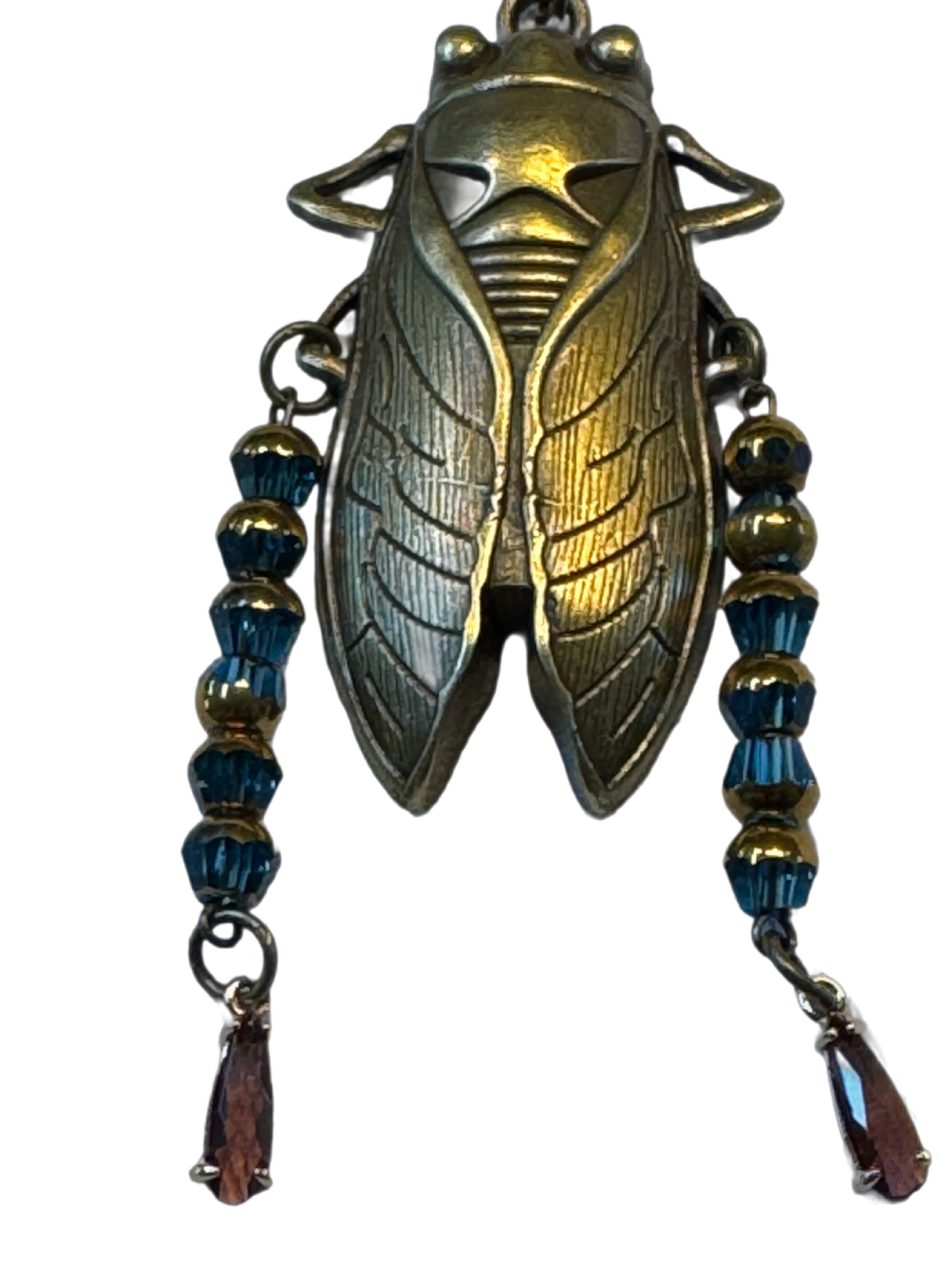Ripples of YELLOWSTONE—"Egyptian Beetle"  Necklace