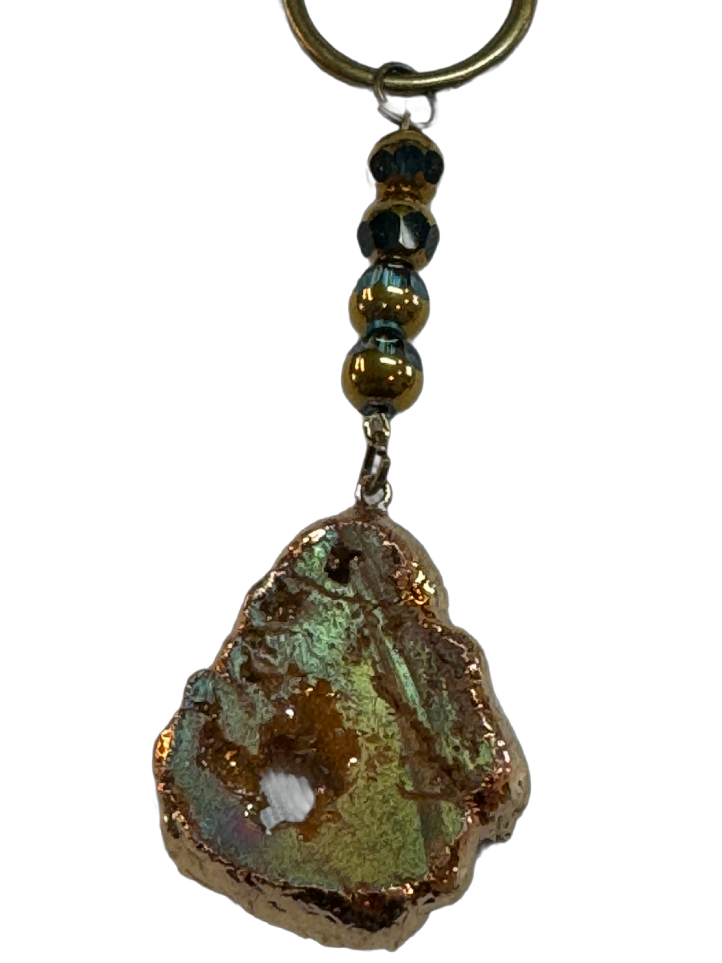 Ripples of YELLOWSTONE—"Druzy Dream" Necklace  (Precious Stone)