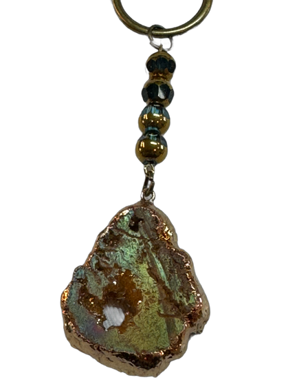 Ripples of YELLOWSTONE—"Druzy Dream" Necklace  (Precious Stone)