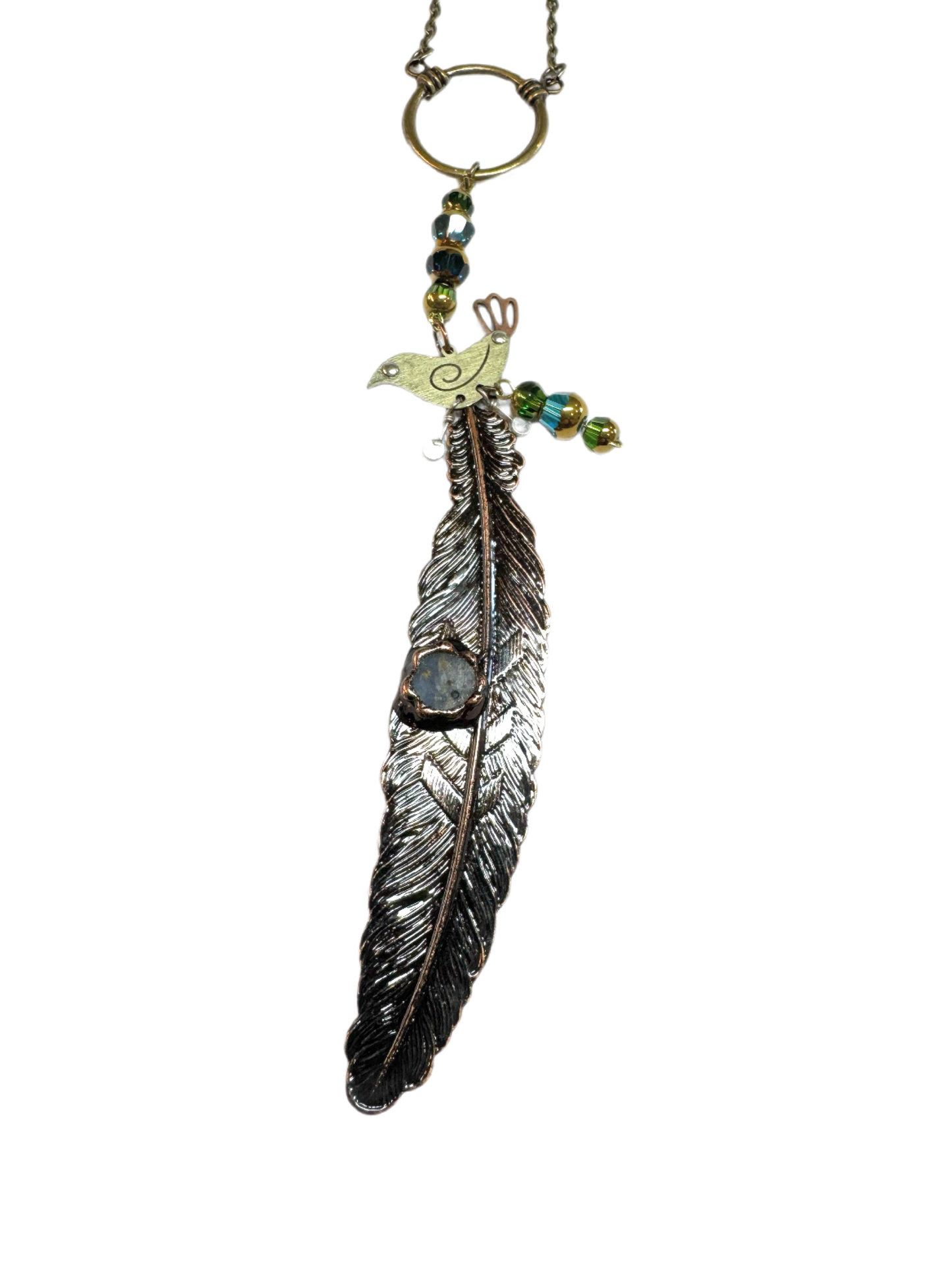 Ripples of YELLOWSTONE—"Feather Bird: Necklace