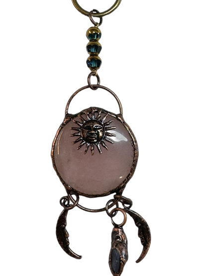 Rocky Mountain Spirit Jewelry: Natural Stone  Sun God Moon  Pendant