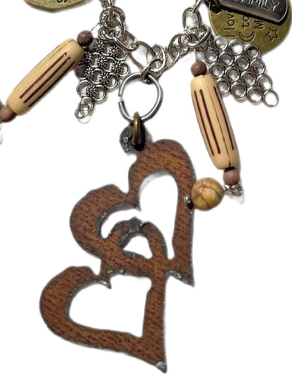 Momma Necklace (Double Heart
