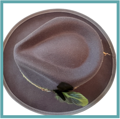 The 406 Mad Hattie, Meet "Annie Hall".  Felt, Fedora, Gray