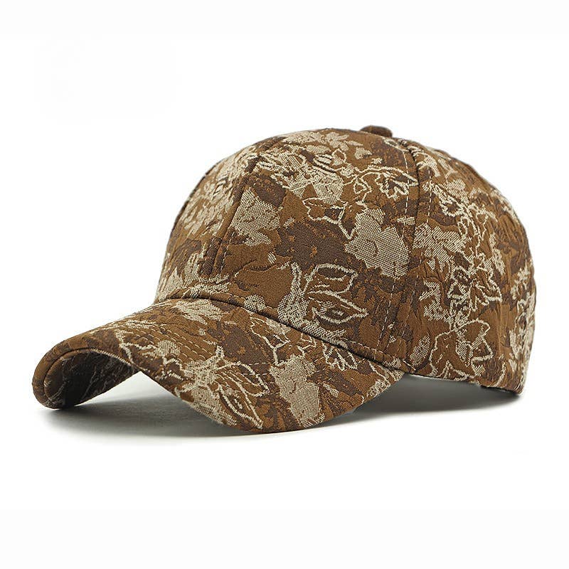 Art Abstract Floral Print Baseball Cap