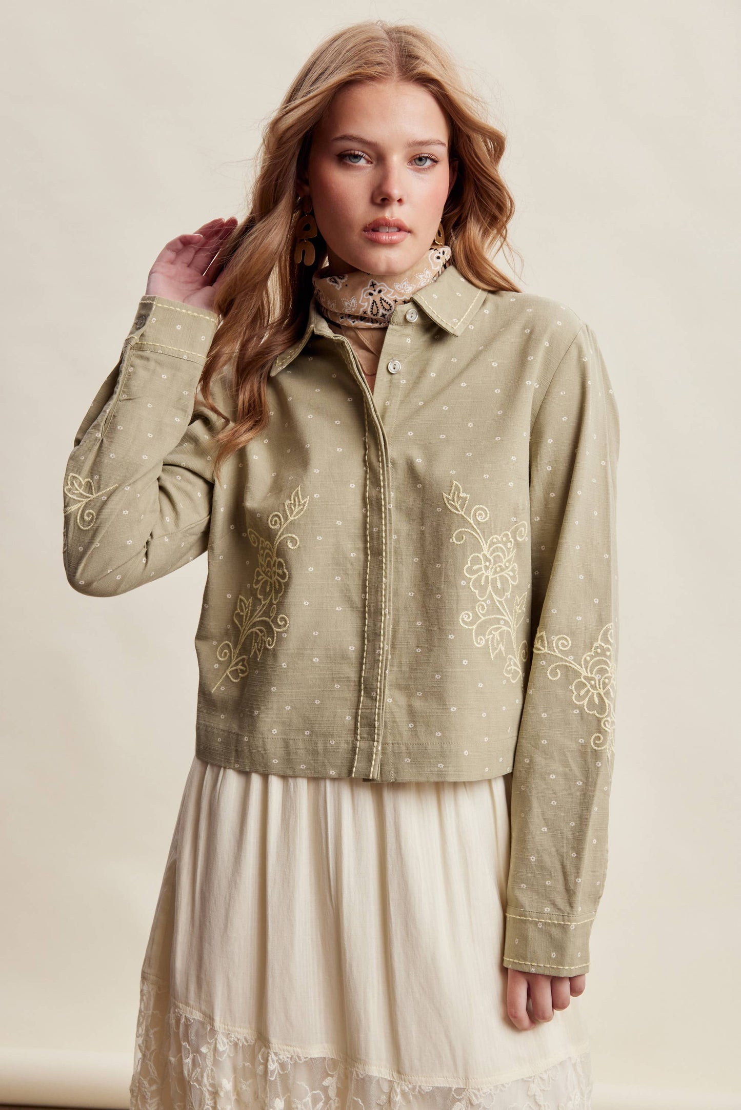 Embroidered Western Cotton Shirt