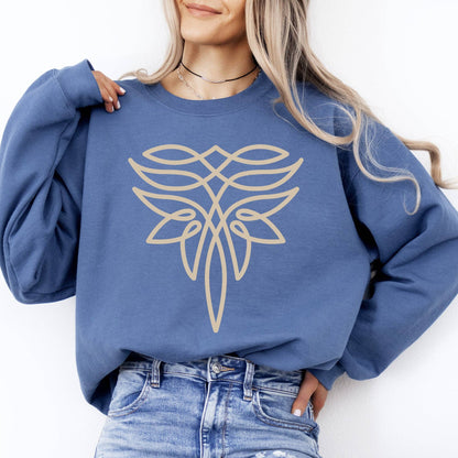 Montana Western Vibe: Boot Stitch Sweatshirt (Gray)