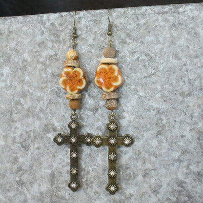 God Is Good All The Time Dangle Earrings: FREE SPIRIT DREAMER Series: Boho & Free-People loving styles.