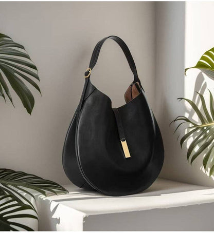 Trendy Suede Splicing Leather Tote Crescent Handbag: Montana Boho Western Spirit Fashion