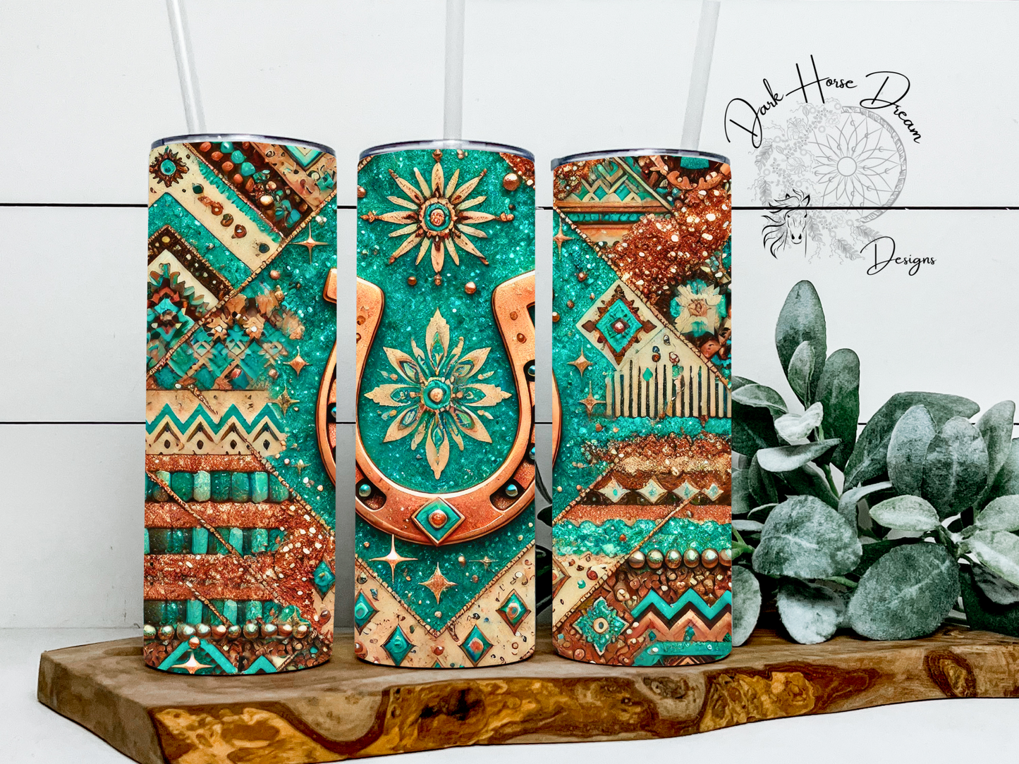 Tumbler—Aztec Western Horseshoe