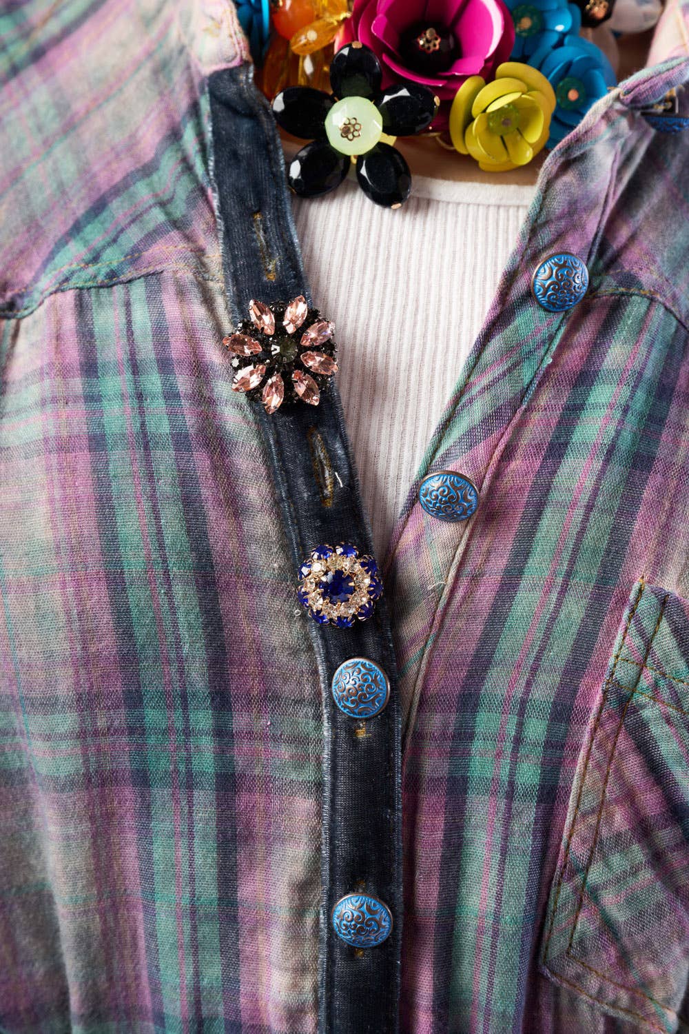 BoHO Fashion: Wendall Pink Plaid Duster— FREE SPIRIT DREAMER Series: Boho & Free-People loving styles.