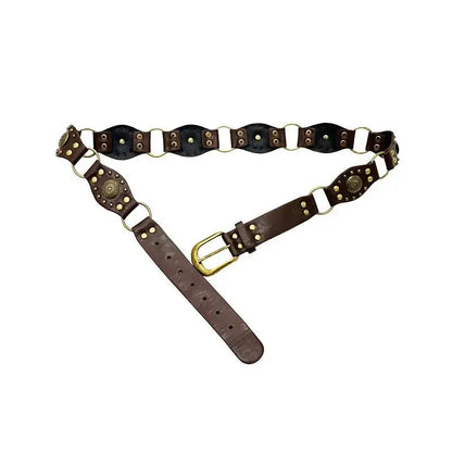 Montana Boho Western Spirit Fashion: This yummy fashion speaks to your boho western spirit, and this statement is a true Yellowstone-Vibe. Belt in Black or Brown Vegan Leather