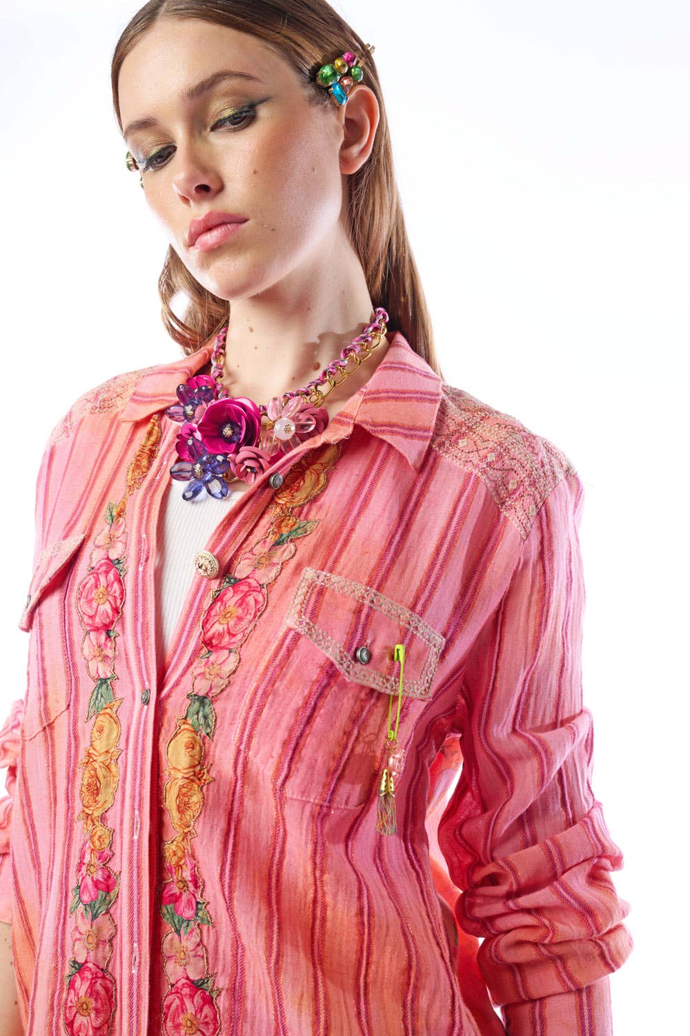 "The Birth of Venus” Shirt | Floral Button Down: FREE SPIRIT DREAMER Series: Boho & Free-People loving styles.