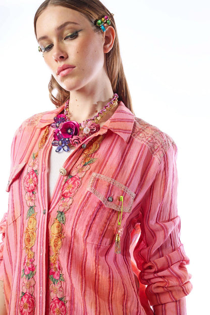 "The Birth of Venus” Shirt | Floral Button Down: FREE SPIRIT DREAMER Series: Boho & Free-People loving styles.