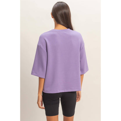 Scuba Short Sleeve Boxy Top