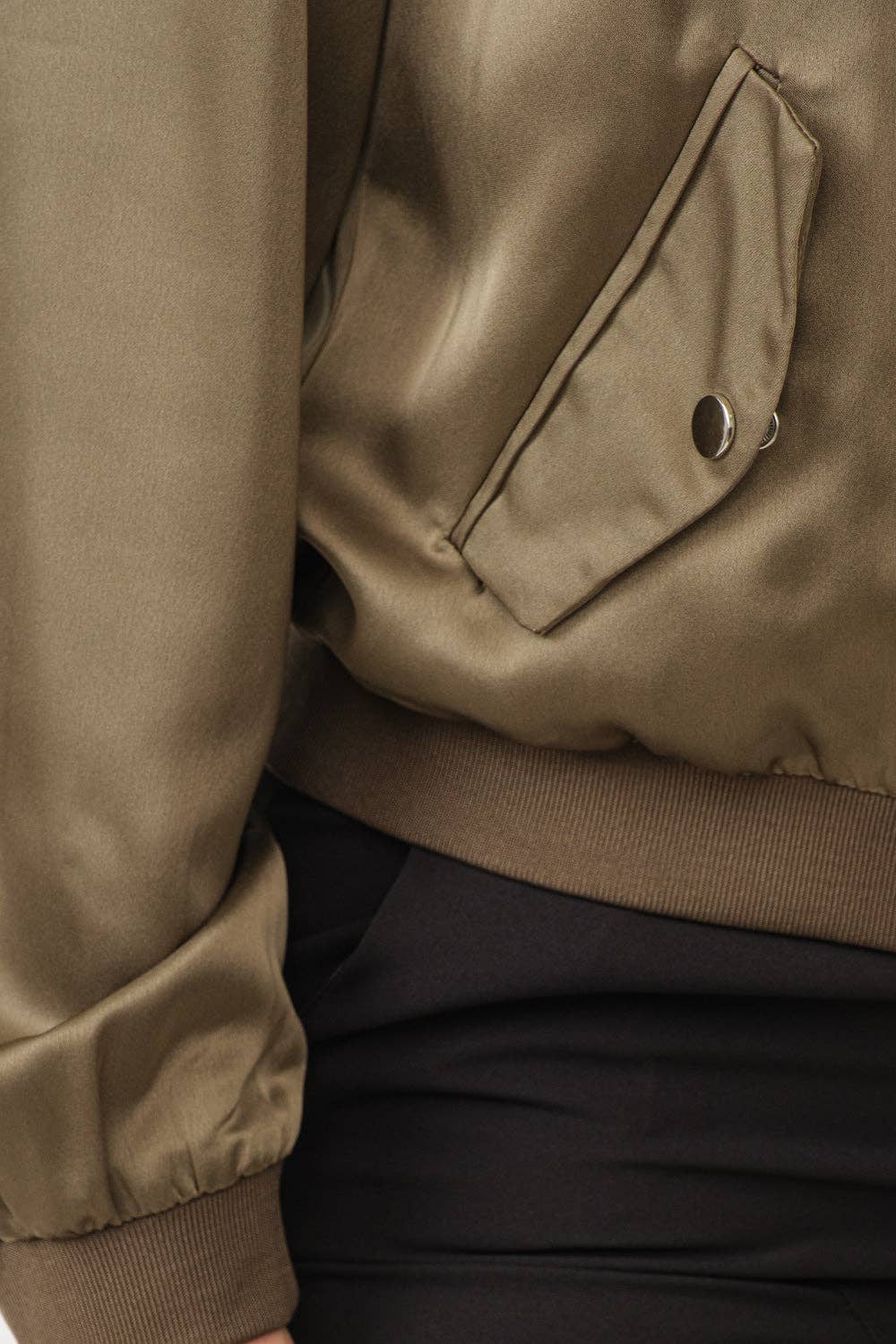 Satin Bomber Jacket: Be A Show-Stopper—Simply IRRESISTIBLE:
