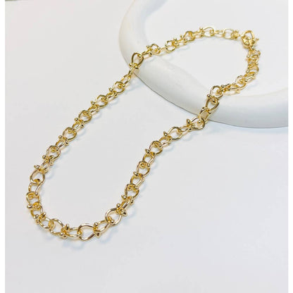 CHUNKY HORSE SHOE CHAIN NECKLACE, CN 6869