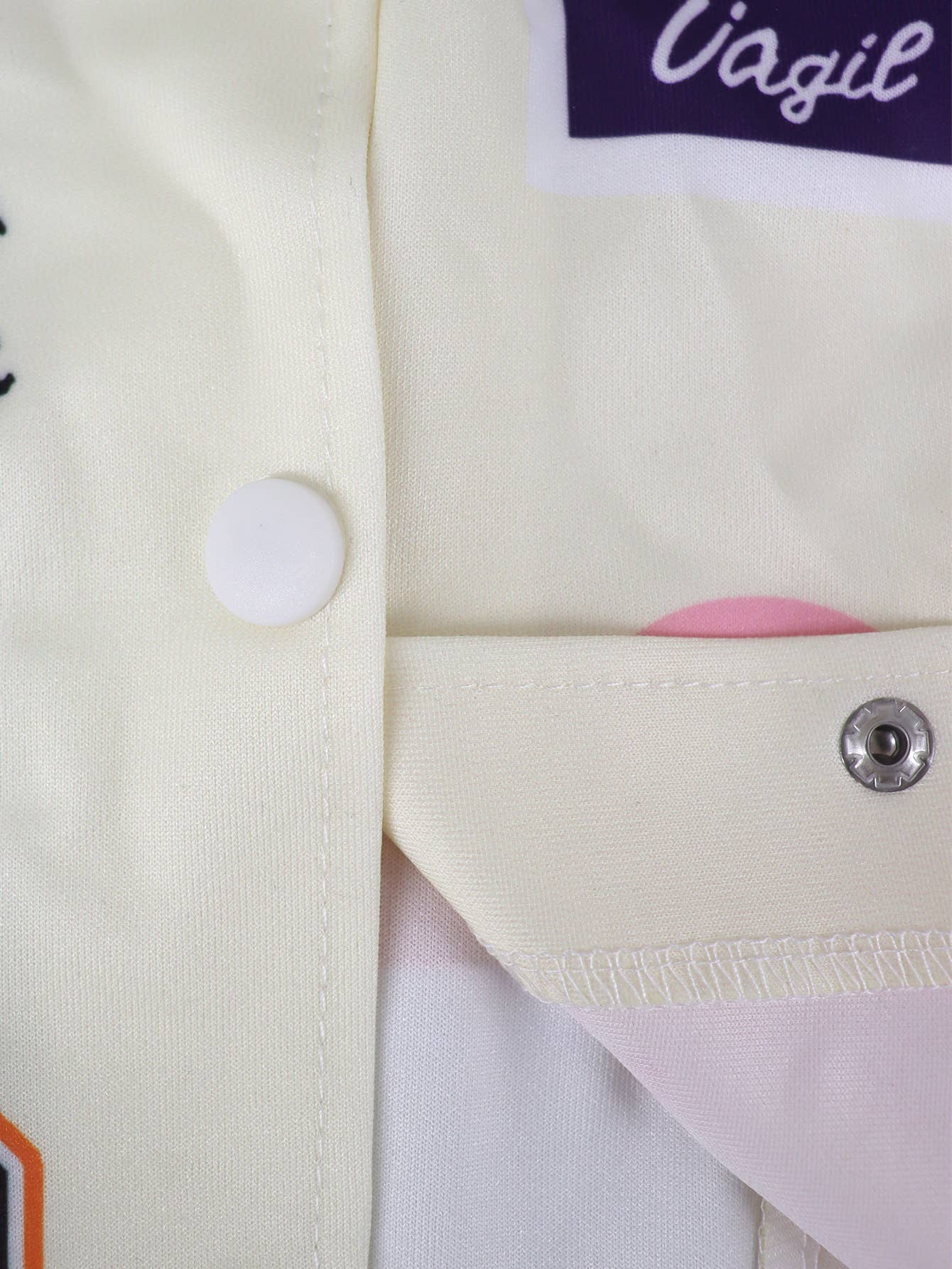 Be A Showstopper: Stylish graphic print bomber jacket (Creme Background)