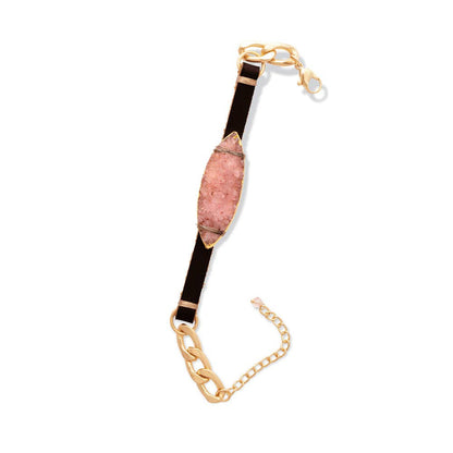 Montana Boho Western Spirit Jewelry: Funky Pink Druzy Bracelet